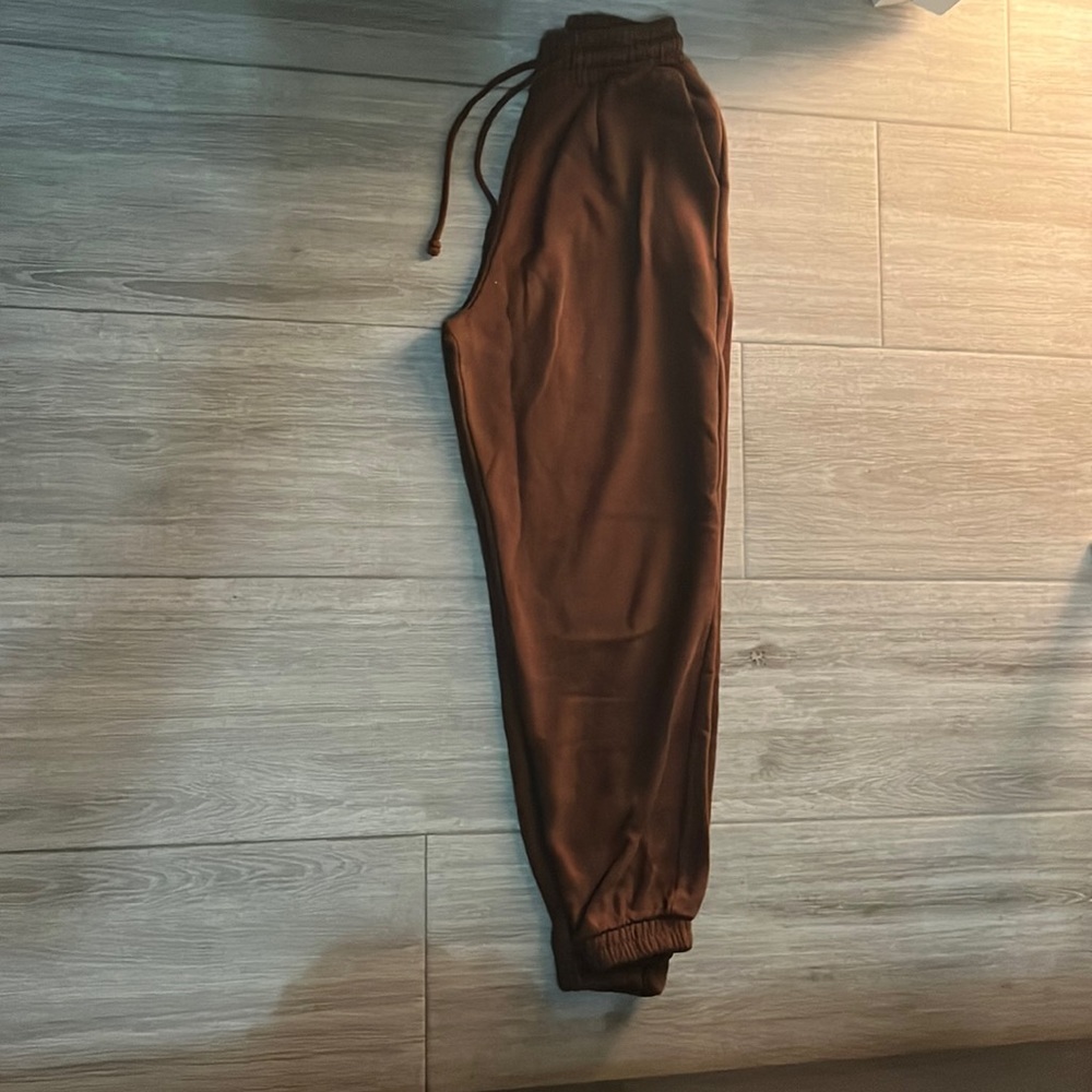 zara brown sweatpants